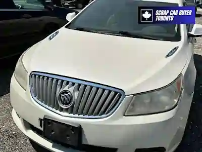 White Buick LaCrosse old car sold for cash in North York, Toronto